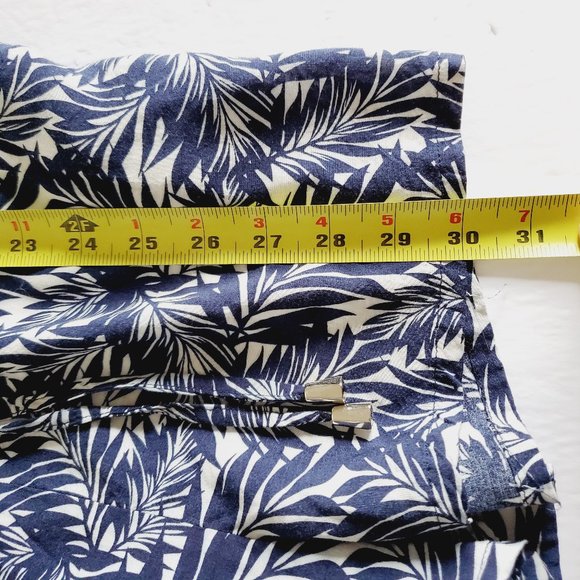 ANTHRO BISHOP + YOUNG Palm Leaf Navy Romper - Picture 10 of 10